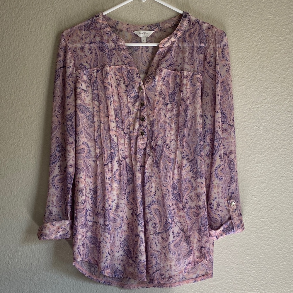 Coral Bay Romantic Feminine Blouse
